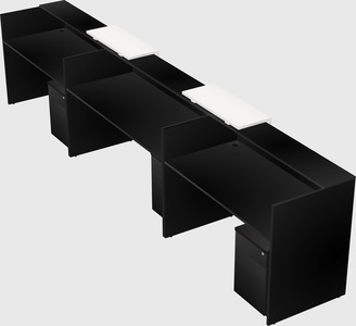 Long reception desk