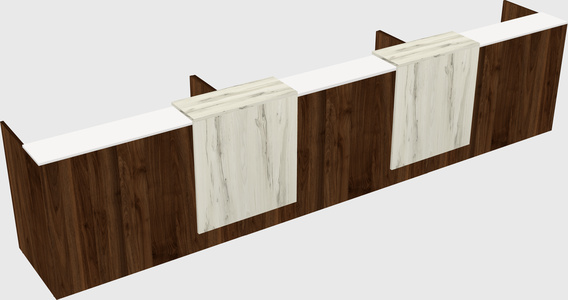 Long reception desk