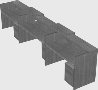 Long reception desk