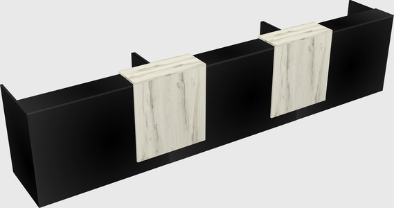 Long reception desk