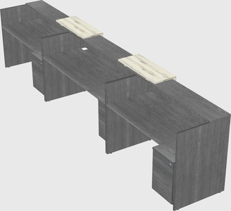 Long reception desk
