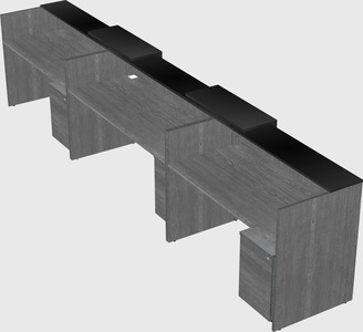 Long reception desk