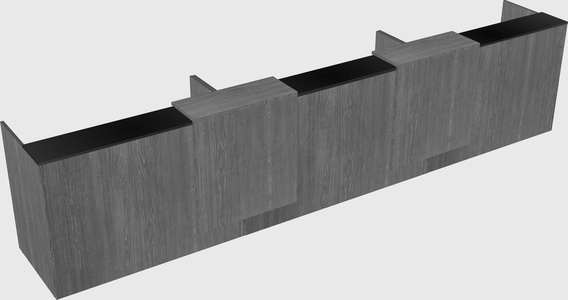 Long reception desk