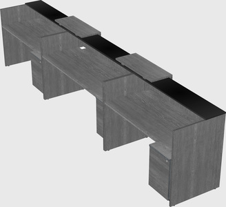 Long reception desk
