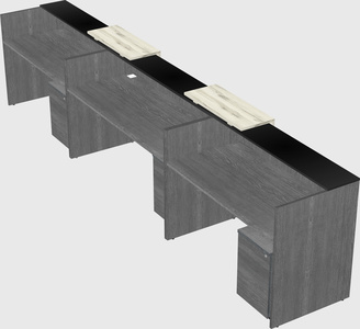 Long reception desk