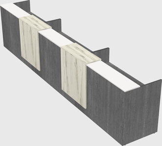 Long reception desk