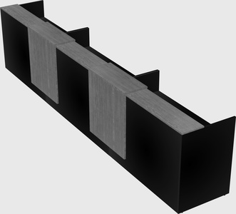Long reception desk