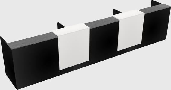 Long reception desk
