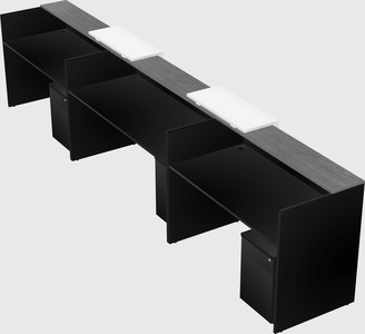 Long reception desk