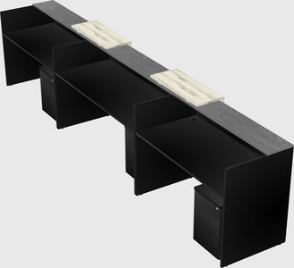 Long reception desk