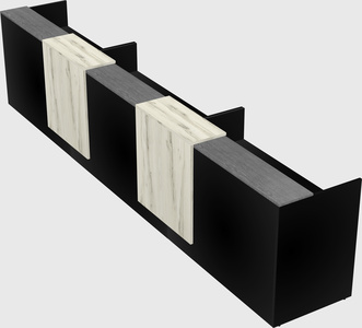 Long reception desk