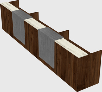 Long reception desk