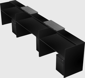 Long reception desk