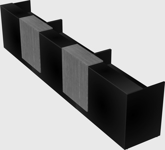 Long reception desk