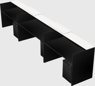 Long reception desk