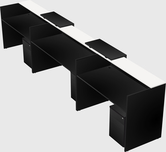 Long reception desk
