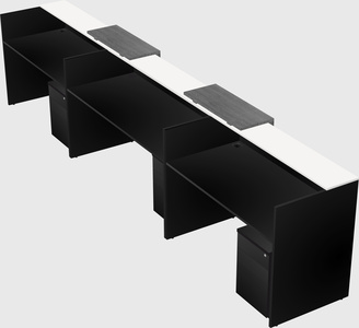 Long reception desk