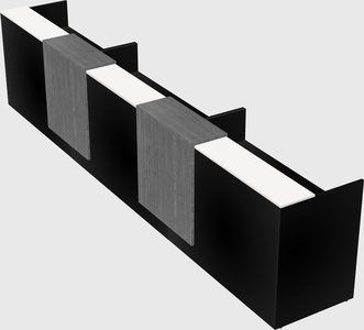 Long reception desk