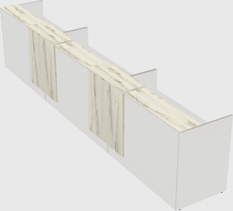 Long reception desk