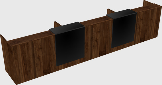 Long reception desk