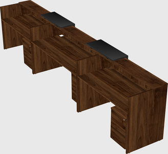 Long reception desk