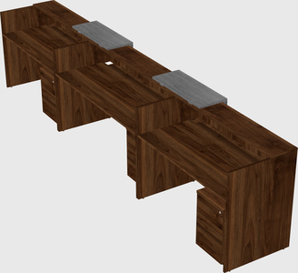 Long reception desk