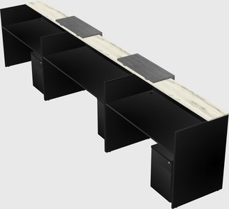 Long reception desk