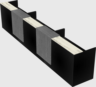 Long reception desk