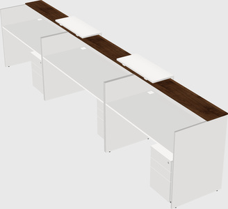 Long reception desk