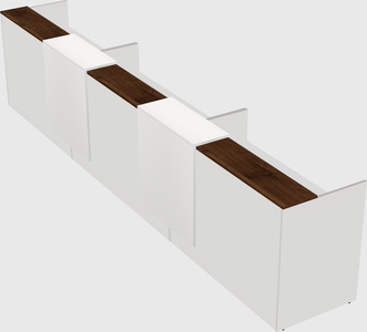 Long reception desk