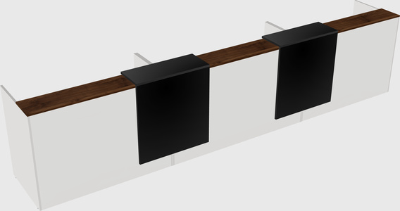 Long reception desk
