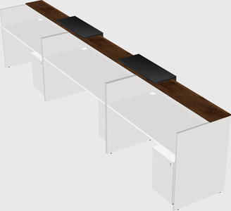 Long reception desk