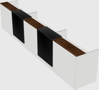 Long reception desk