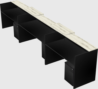 Long reception desk