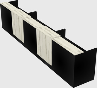 Long reception desk