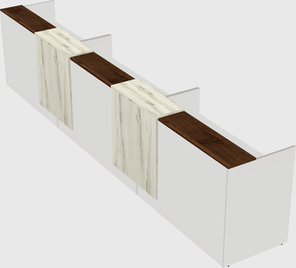 Long reception desk