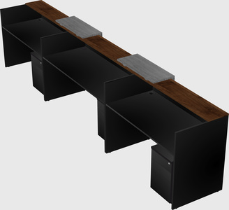 Long reception desk