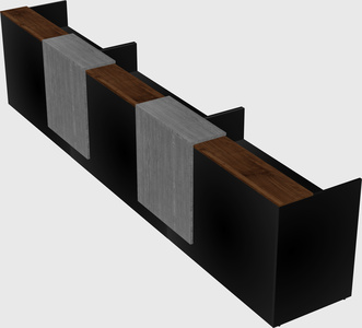 Long reception desk