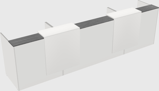 Long reception desk