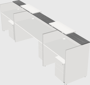 Long reception desk