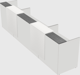 Long reception desk