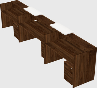 Long reception desk