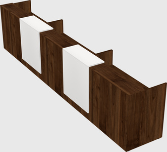 Long reception desk