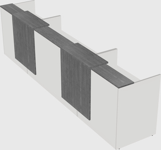 Long reception desk