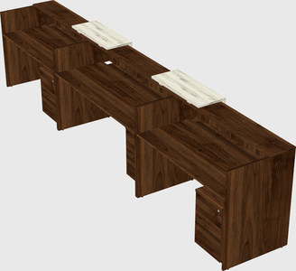 Long reception desk