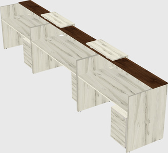 Long reception desk