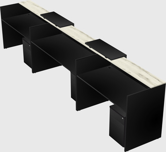Long reception desk