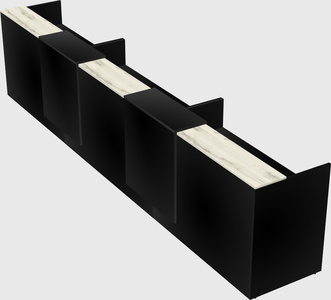 Long reception desk