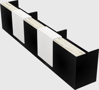 Long reception desk