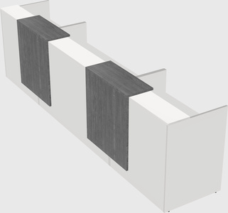 Long reception desk